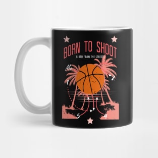 Basketball Lady born to shoot playbook 04 Mug